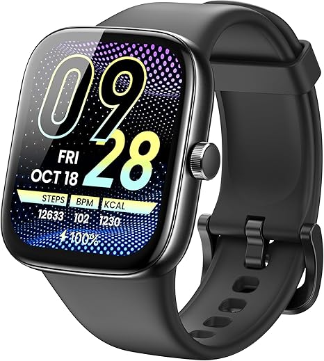 S7 Smart Watch Bluetooth Call 1.85 Inch Ultra HD Screen,Dynamic Dials Messages Push 100+ Sports Modes,Detect Human Health (Heart Rate,Blood Oxygen) with High Battery Life,Touch Function